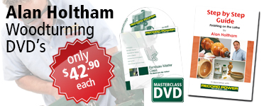Record Power Woodturning DVDs by Alan Holtham